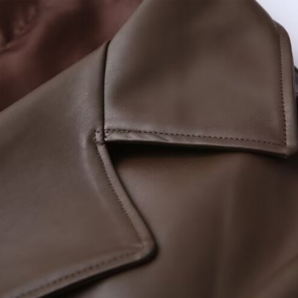 ECO-LEATHER TRENCH
