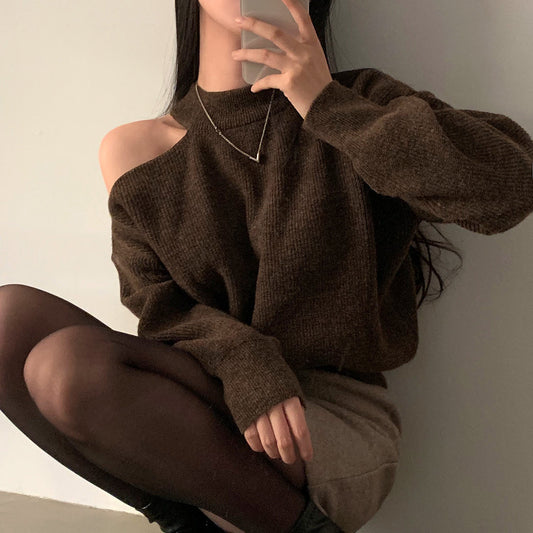 SHOULDER BARING SWEATER