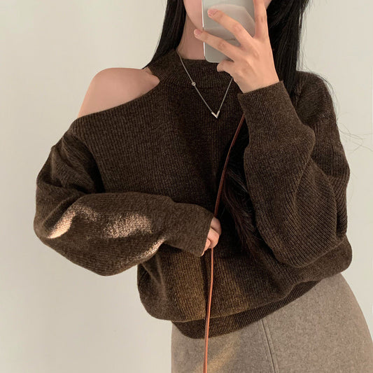 SHOULDER BARING SWEATER