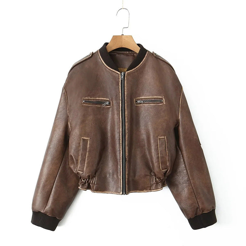 VINTAGE EFFECT BOMBER