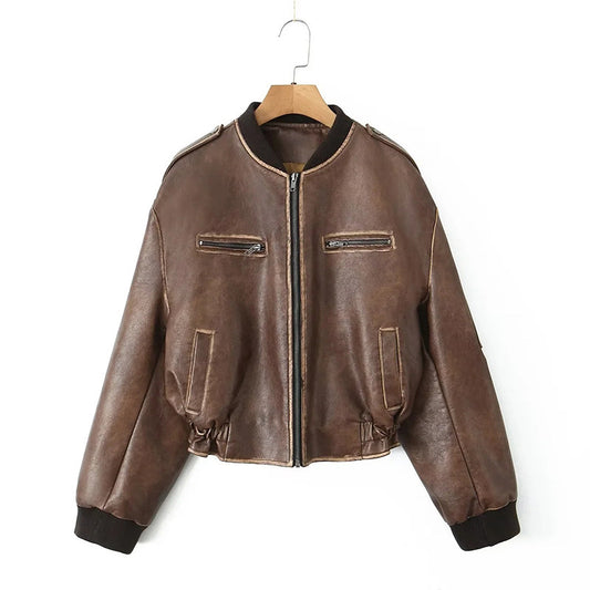 VINTAGE EFFECT BOMBER