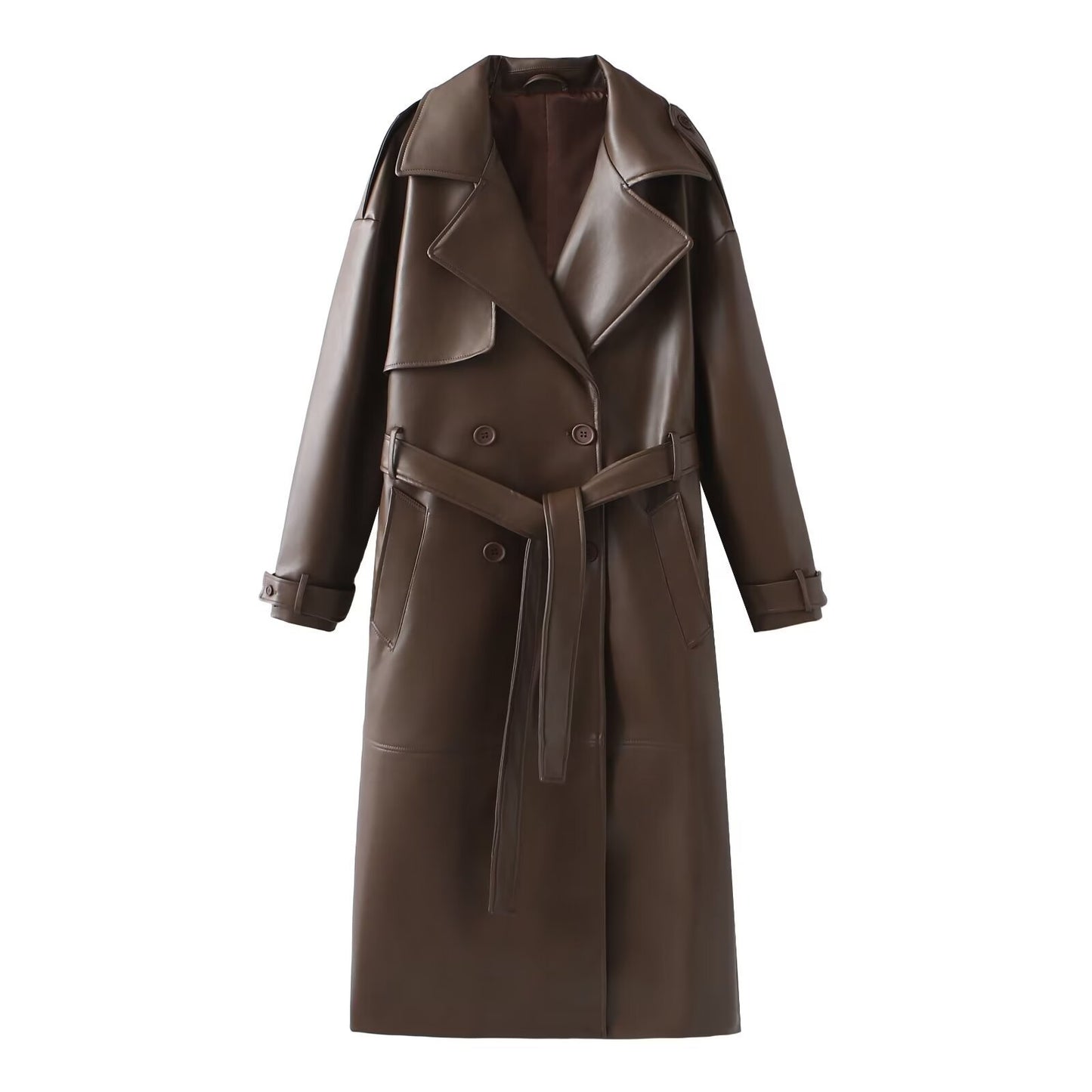 ECO-LEATHER TRENCH