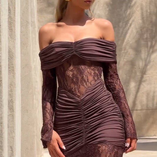 LONG LACE DRESS