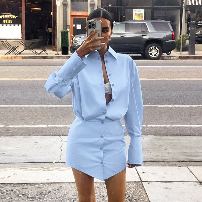 SLIM SHIRT DRESS