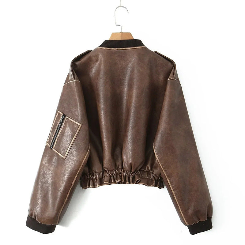 VINTAGE EFFECT BOMBER