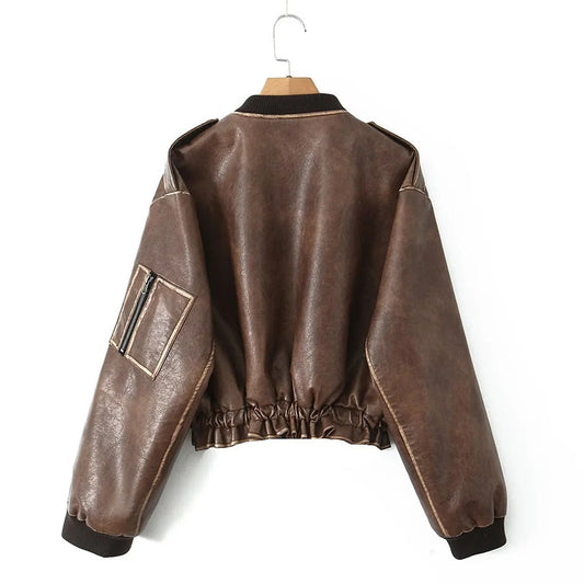 VINTAGE EFFECT BOMBER